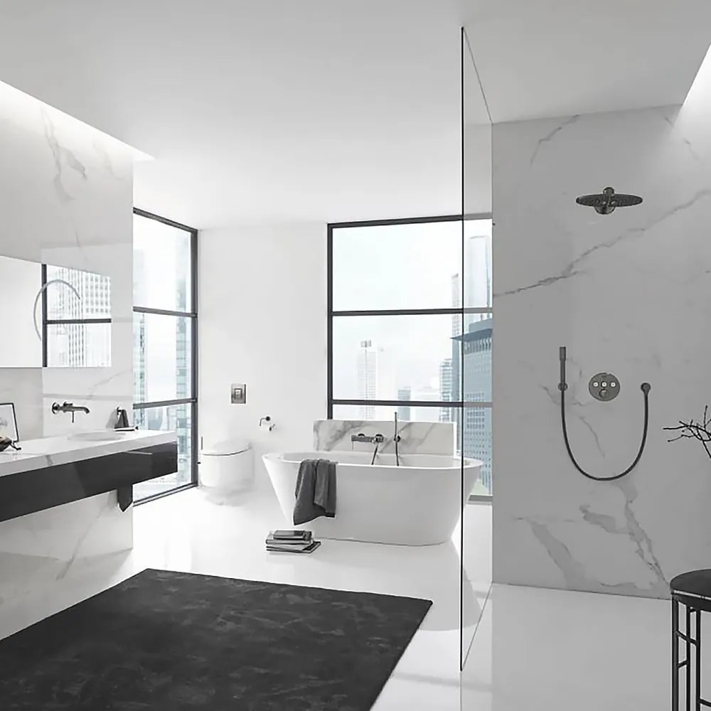 Suport hartie igienica Grohe Essentials antracit periat Hard Graphite