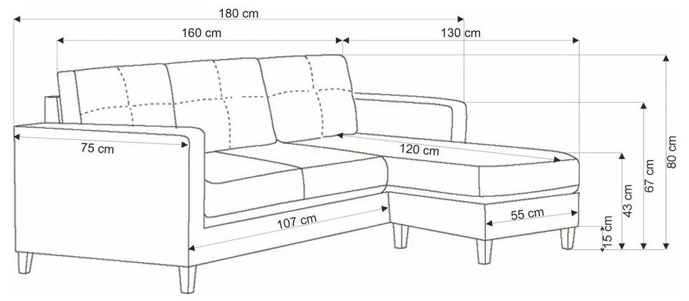 Set canapea Ecker, gri