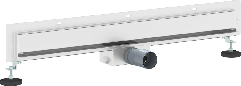 vidaXL Drenaj pentru Duș Montat pe Perete Argintiu 70 cm