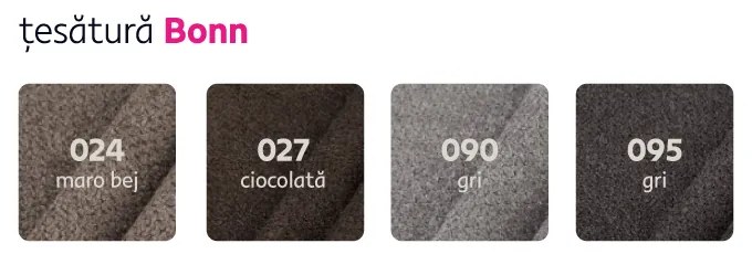 Noptieră, material textil maro deschis/sticlă, SAMRENO