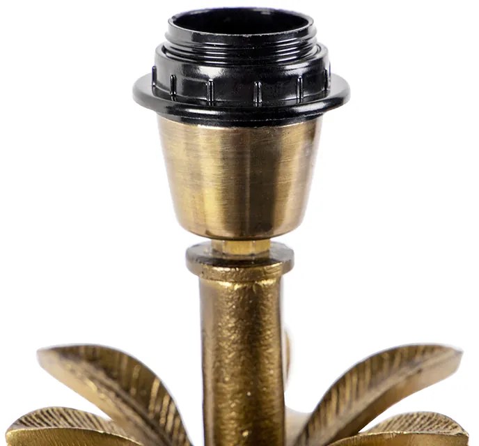 Lampă de masă Art Deco bronz cu negru fără abajur - Areka