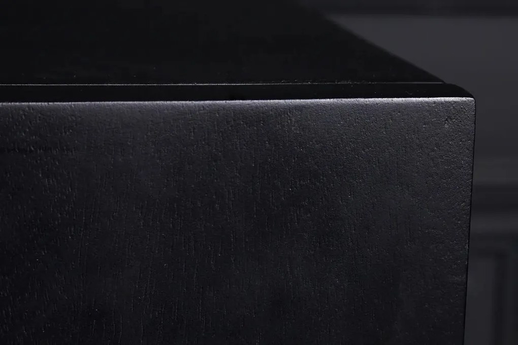 Comoda suspedata design vintage Golden Sunset 180cm negru