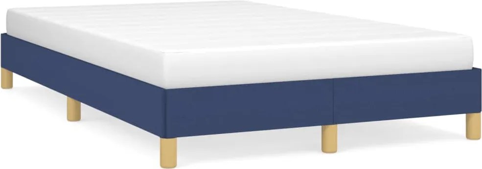 vidaXL Cadru de pat fără saltea Albastru 120x190 cm țesătură