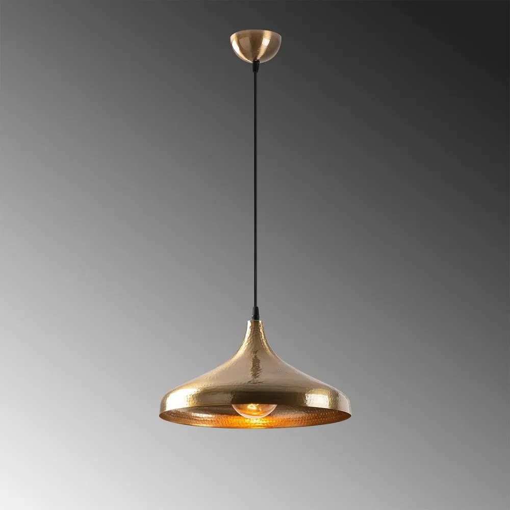 Lustră bronz cu abajur din metal ø 36 cm Tattoo – Opviq lights