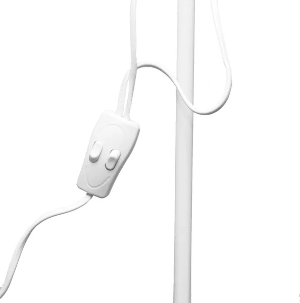 Lampadar WENDY, 1xE27/100W/230V + 1xE14/40W, alb