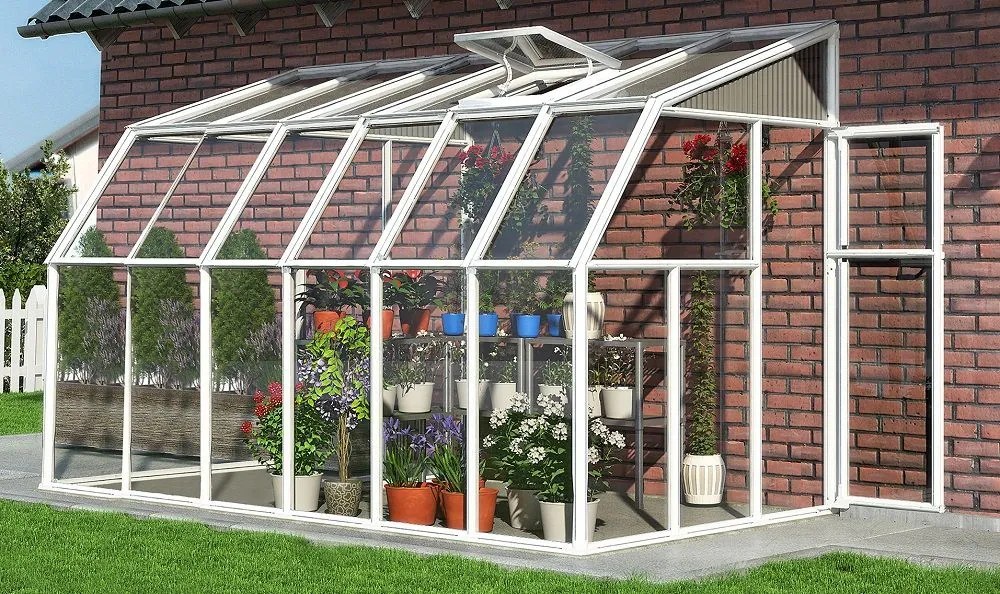 Grădina de iarnă Sun Room Palram - Canopia 2 x 4,48 m albă