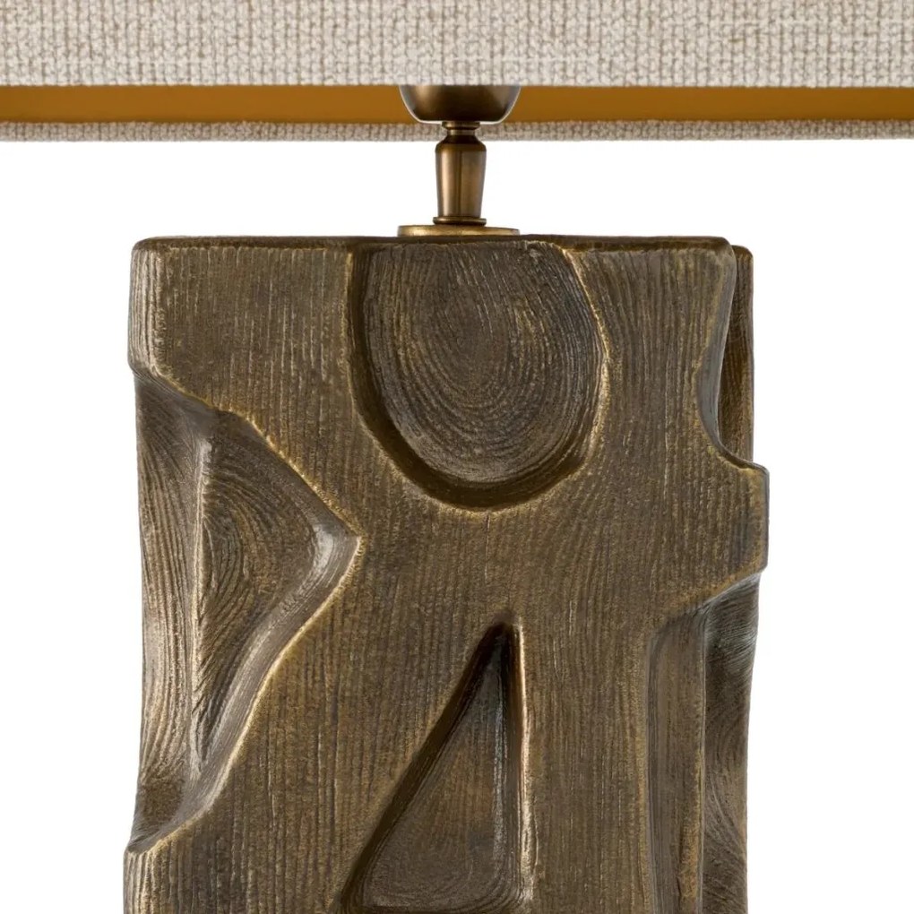 Veioza, Lampa de masa design LUX, Aluminiu, Tesatura, Enzo