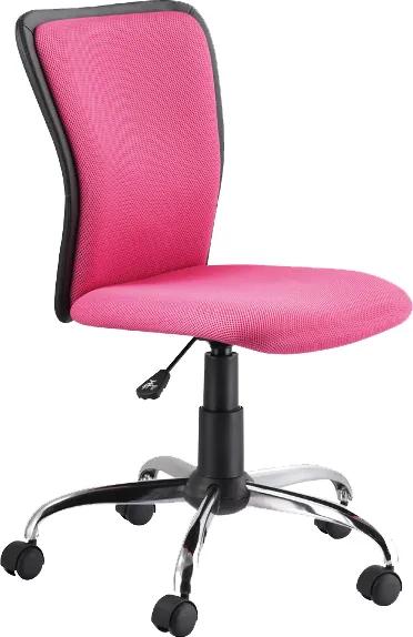 Scaun de birou ergonomic tapitat cu stofa Q99 Pink 40x42x97 cm