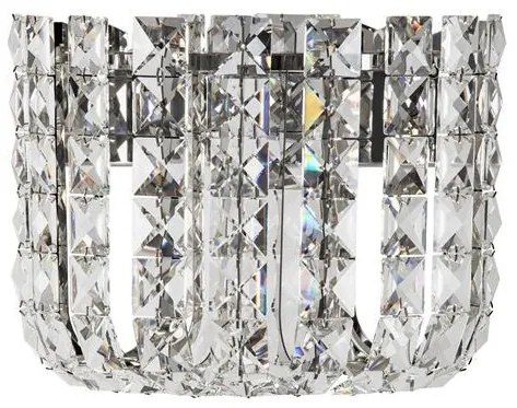 Aplica de perete LED crom, cristale sticla CELYSIA