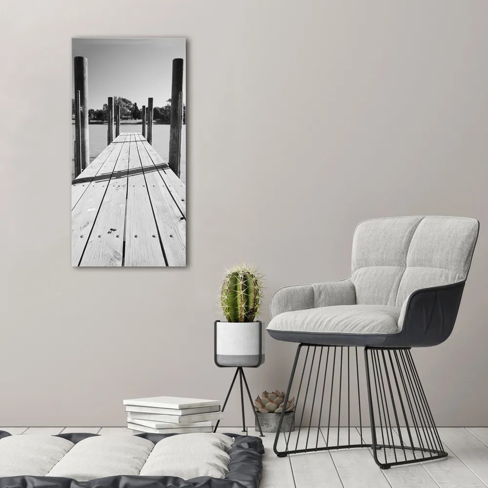 Print pe canvas Debarcader din lemn
