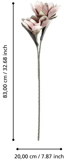 Floare artificială Eglo 428114 MOLAVE 83 cm roz