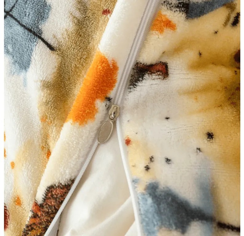 Lenjerie cocolino AUTUMN VILLAGE colorata Dimensiune lenjerie de pat: 70 x 90 cm | 140 x 200 cm