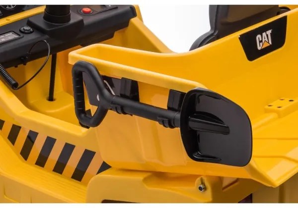 Mașinuță electrică încărcător CAT 60W/4500 mAh galben/negru