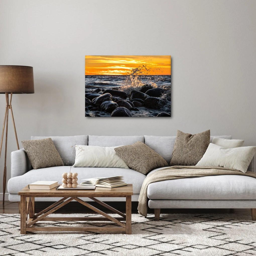 Tablou cu valurile mării (70x50 cm)