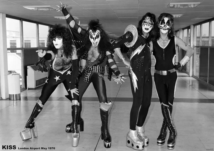 Poster Kiss- London Airport, May 1975