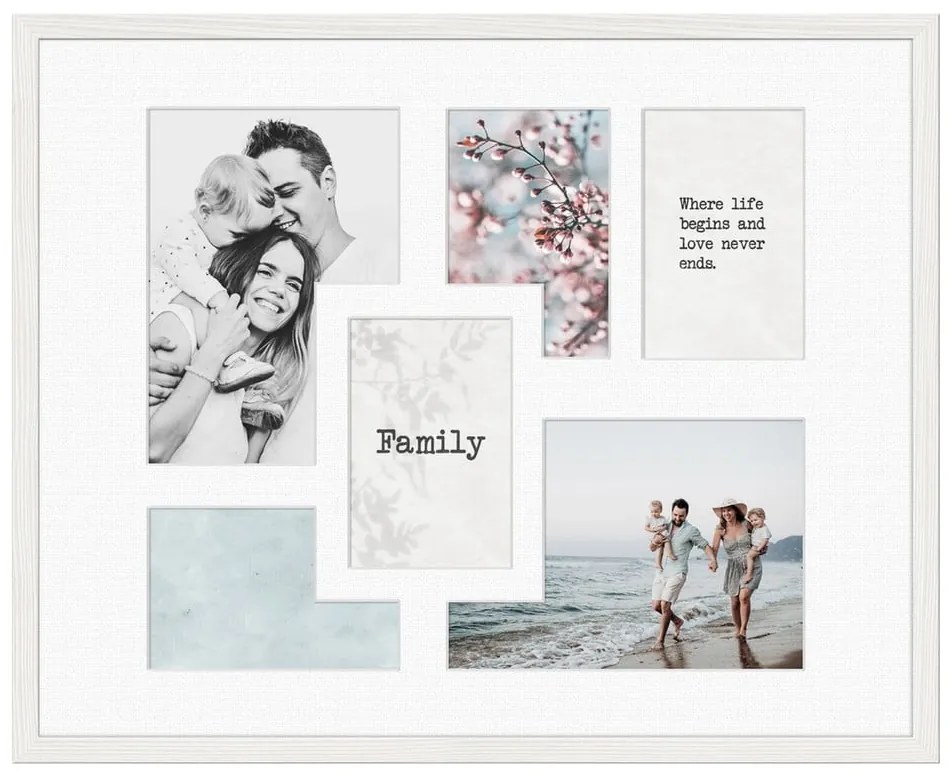 Ramă foto 42x52 cm Kyoto White – Styler