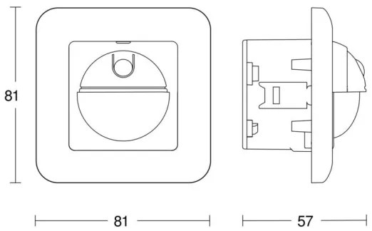 Senzor de mișcare Steinel 065003 IR 2180 UP ECO 230V alb