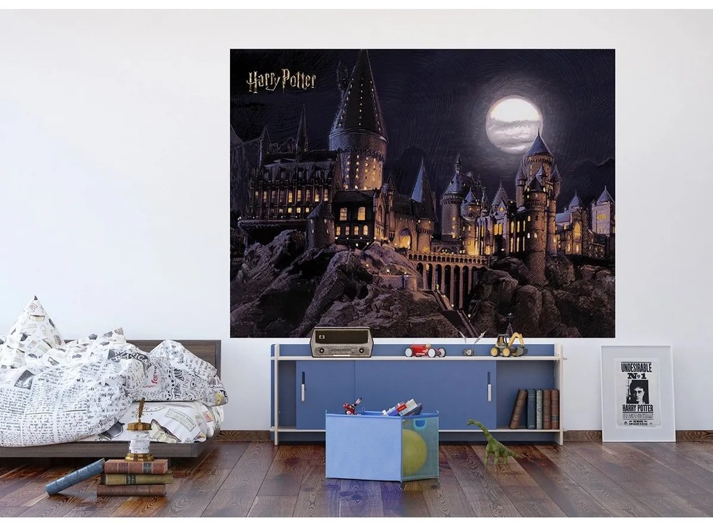Fototapetă pentru copii Harry Potter Hogwarts Moon252 x 182 cm, 4 părți