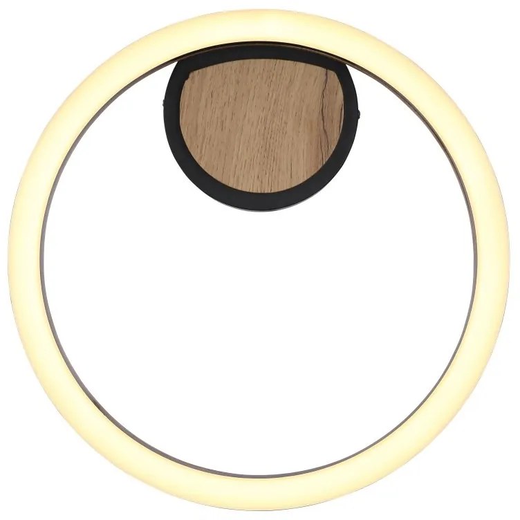 Plafoniera LED design industrial Beatrix negru, maro 30cm