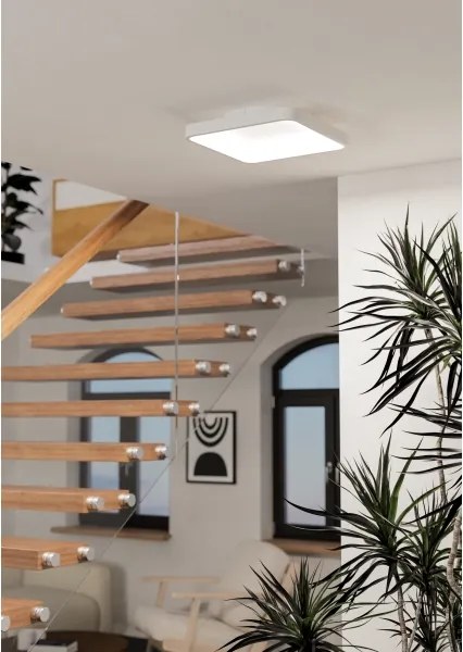 Eglo 901913 - Plafonieră LED RGBW dimabilă LORETELLO-Z LED/20W/230V 35x35cm albă