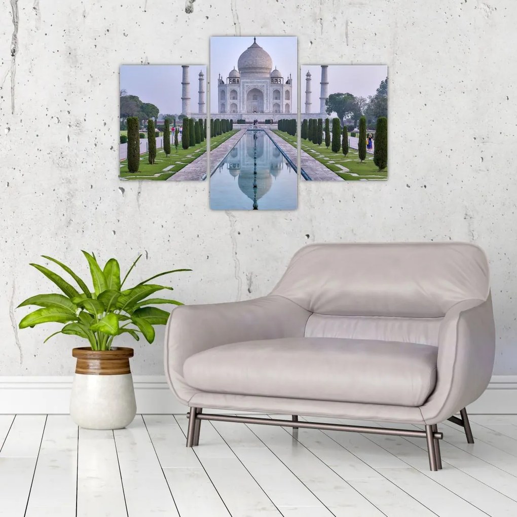 Tablou - Taj Mahal în răsăsrit de soare (90x60 cm)
