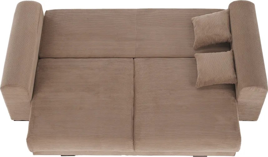 Canapea foarte spaţioasă, maro deschis, bej, crem, GILEN BIG SOFA