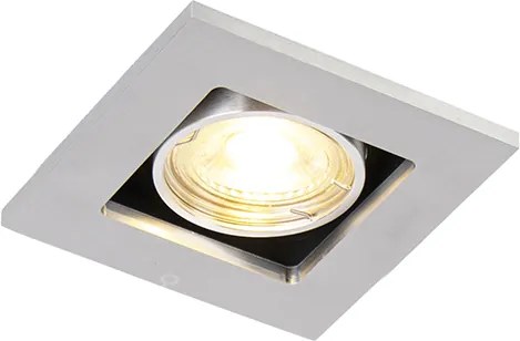 Spot încastrat inteligent aluminiu, incl. WiFi GU10 înclinabil - Qure