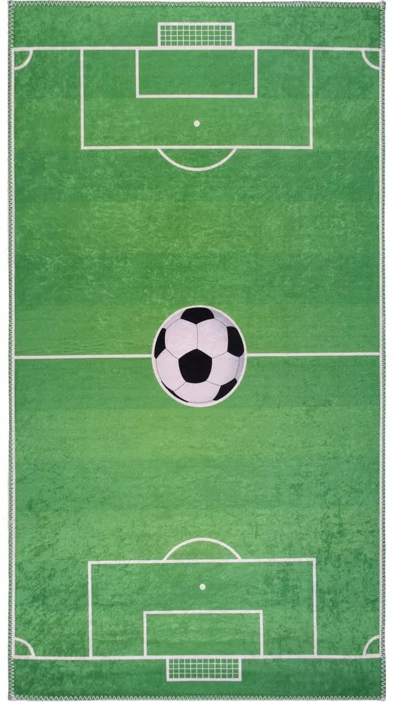 Covor de joacă pentru copii verde lavabil 160x230 cm Soccer Time – Vitaus
