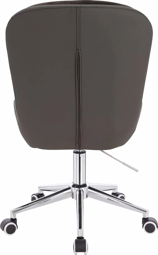 HR690K Scaun Velvet&amp;soft Piele Pu Ciocolată/Cafea Bază Cromata