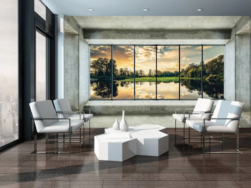 Fototapet - Privie spre lac (152,5x104 cm)