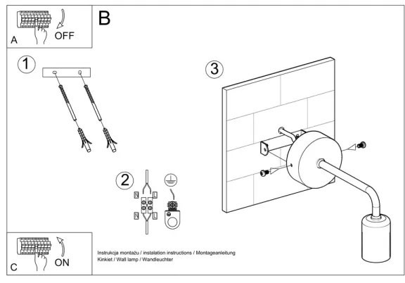 Aplică perete DUOMO 1xE27/60W/230V negru
