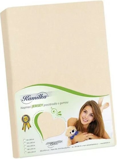 Bellatex Jersey ceară de pat crem, 120 x 200 cm