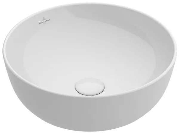 Pachet lavoar pe blat Villeroy&Boch Artis si ventil ceramic fix, 41794301+68080001
