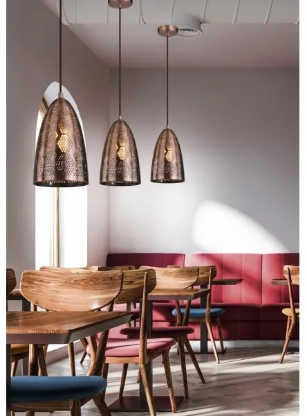 Lustră pe cablu SFINKS 1xE27/60W/230V cupru