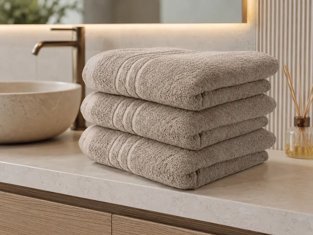 Prosop de corp Classic bej 70 x 140 cm, 100% bumbac