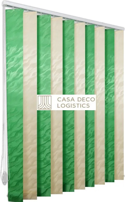 Jaluzele verticale BEATA 9602/9620 crem/verde