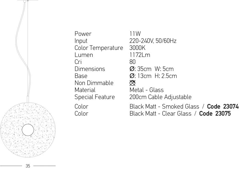 Lustra design modern LED DECO negru/ transparent