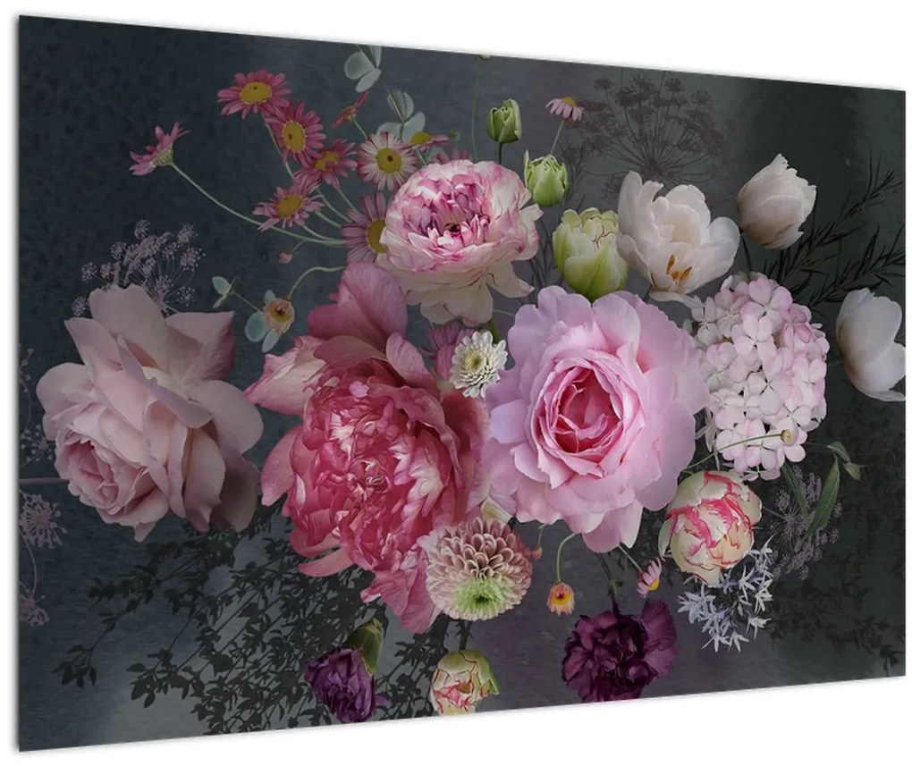 Tablou - Flori de grădină (90x60 cm)