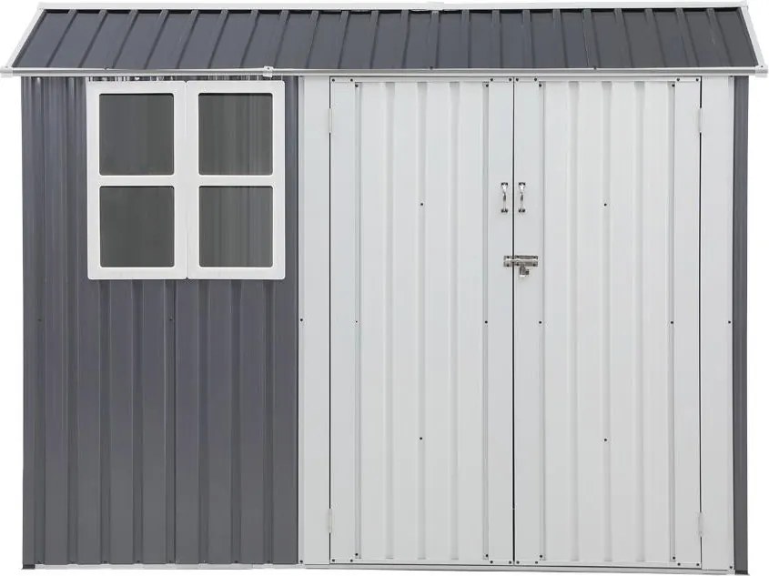Căsuță de grădină Avenberg NORMAN 2,45 × 1,75 m, GRI/ALBĂ