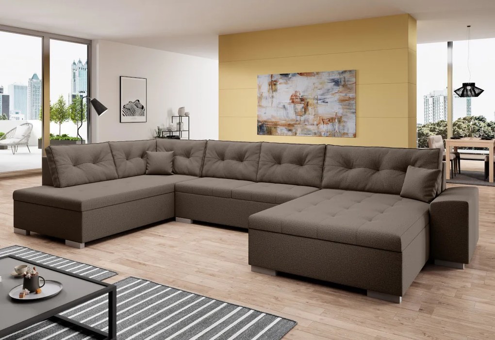 Expedo Coltar in forma de U VERONA, 344x81x163, malmo 23, stânga