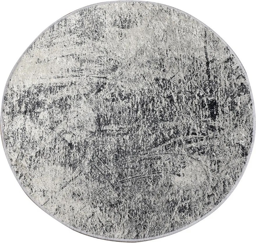 Covoraș de baie gri ø 100 cm Evidence – Foutastic