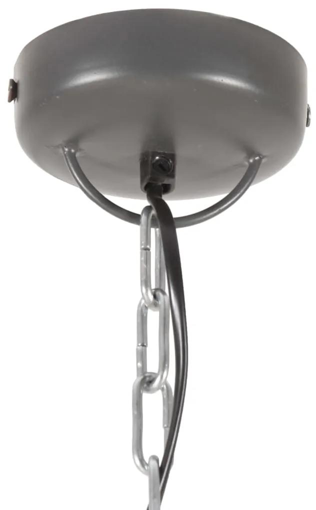 Lampa suspendata industriala, 25 W, gri, 32 cm, mango E27, rotund Gri, 32 cm, 1, Gri