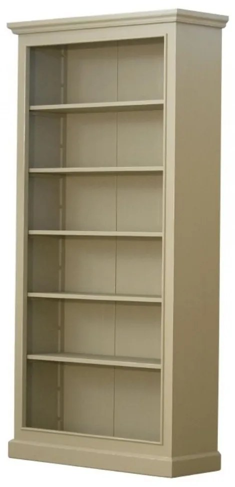 Biblioteca, verde, din lemn de pin cu aspect vintage, single, Lyon