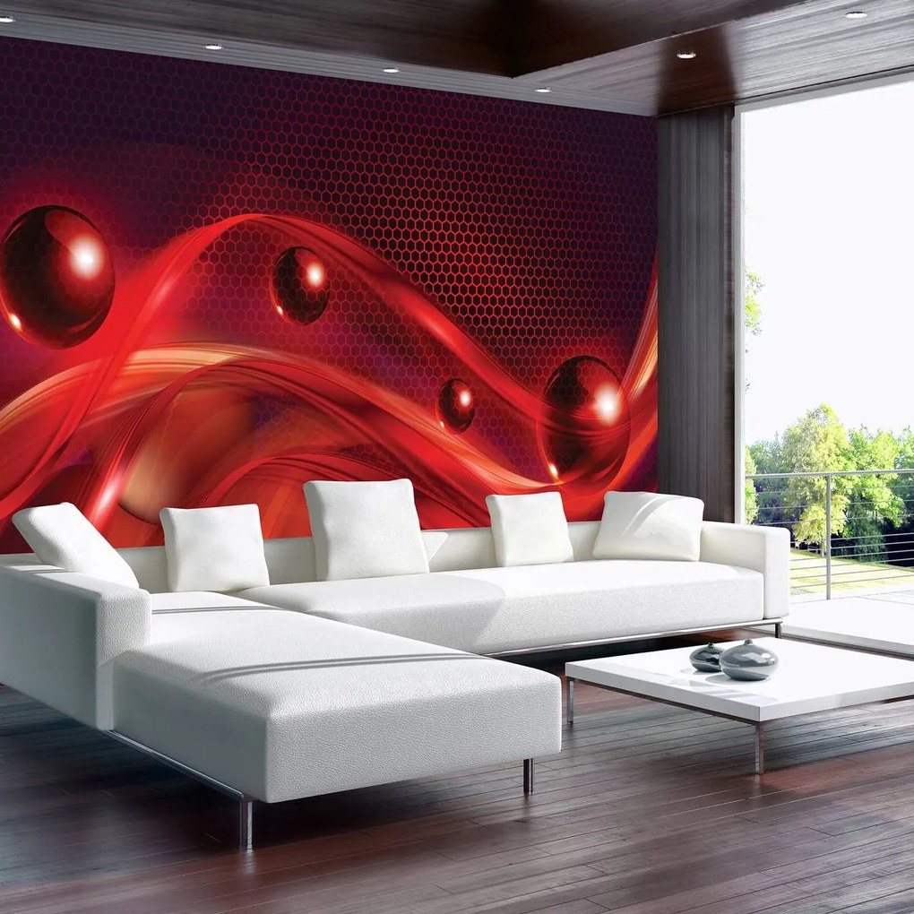 Fototapet - Perete roșu (152,5x104 cm)