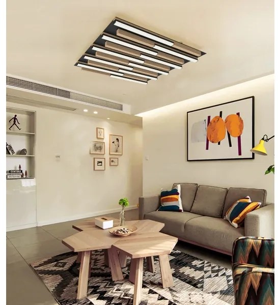 Wofi 9031-1006 - Plafonier LED dimabil PALERMO 40W 230V lem lemn