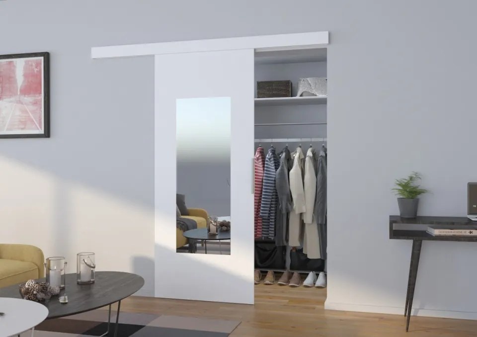 Ușă glisantă NELA (Culoare: Gri, Latime: 86 cm)