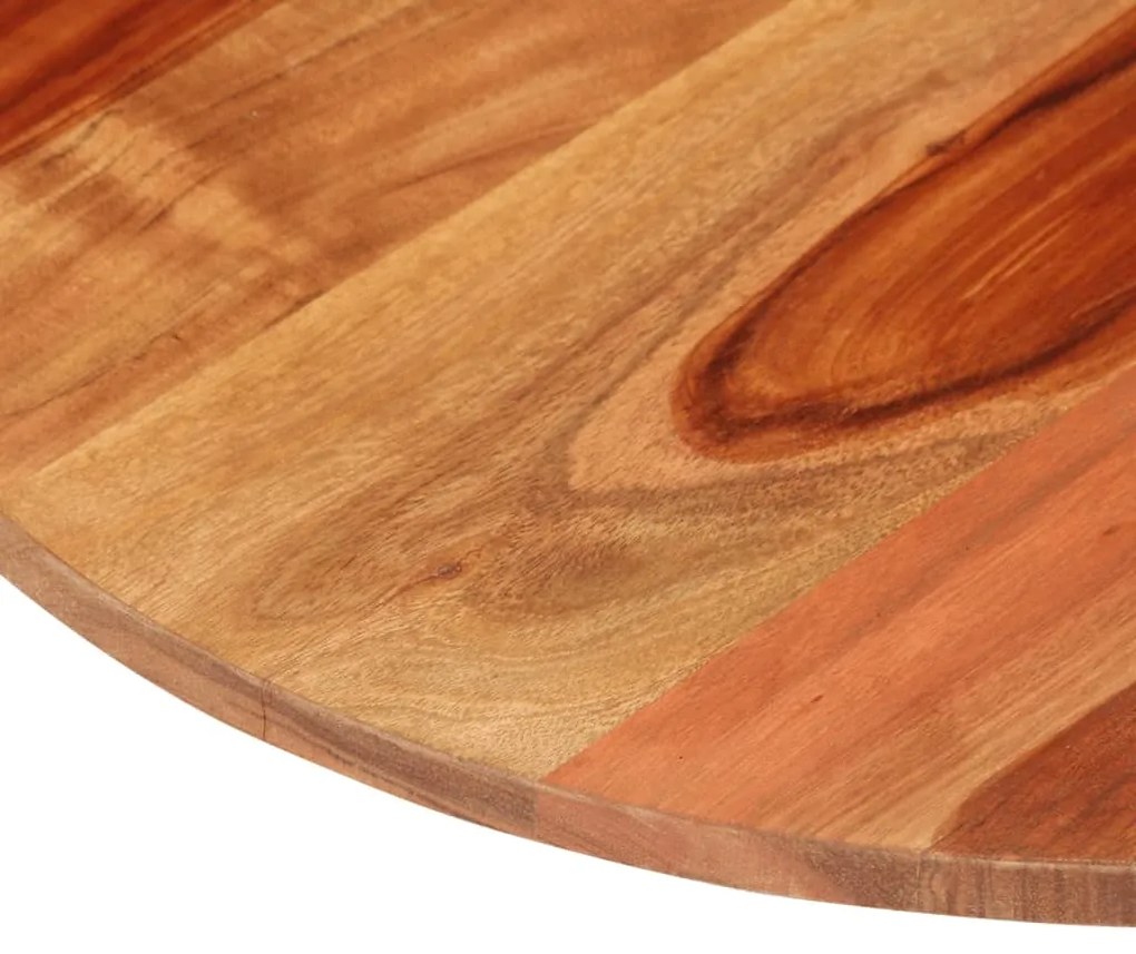 285968 vidaXL Blat de masă, 50 cm, lemn masiv sheesham, rotund,15-16 mm