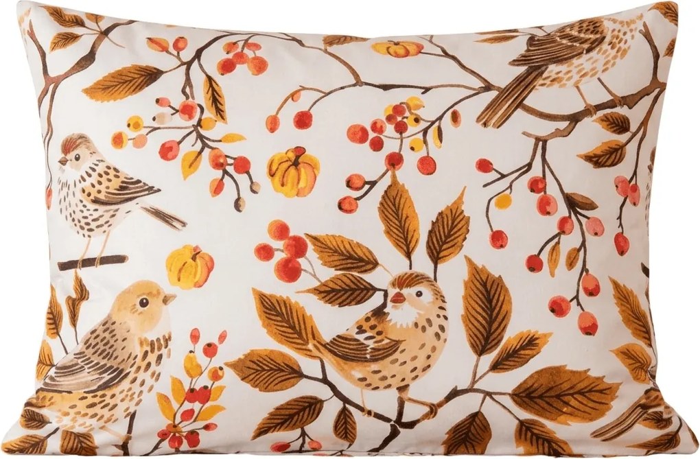 Husa de perna din microfibra BIRDS PUMPKIN 50x70 cm, maro