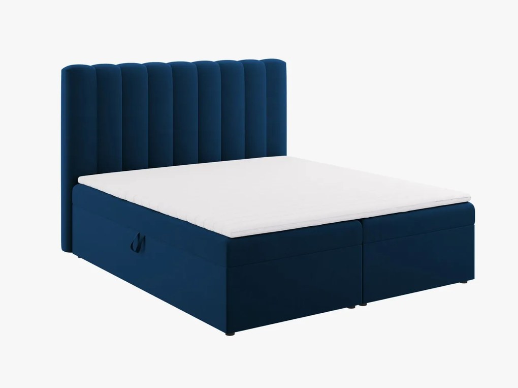 Pat boxspring Kelp 160x200 cm catifea