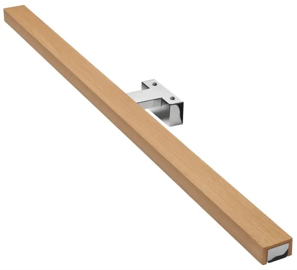 Aplică LED pentru oglindă Brilagi WOODY MIRROR LED/15W/230V IP44 stejar/crom